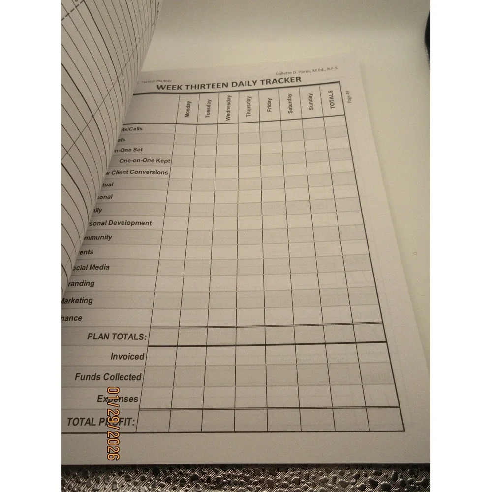 GOALIE Tactical Planner by Collette D Portis Your Key to Winning the Year